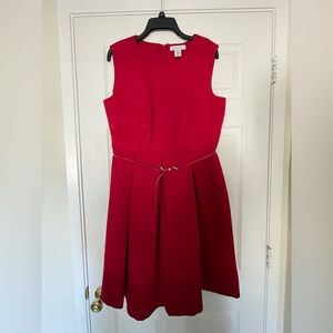 Liz Claiborne Red Dress with belt